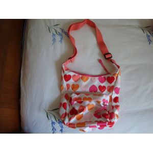 Sac À Bandoulière Roxy Coeurs Rose-Rouge-Orange - Occasion