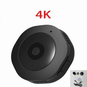Mini caméra espion WiFi 4K HD 1080p,petit caméscope portable,vision nocturne,micro caméra,IP,invisible,Smart Home,surveillance à distance - Type [4K H6]-32G - Occasion