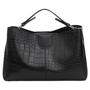 Motif de Sac de Messager pour Femmes Mode en Cuir PU Sac &agrave; Bandouli&egrave;Re de Luxe pour Sac &agrave; Main de Grande Capacit&eacute; Noir - Occasion