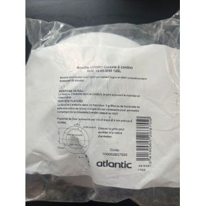 BOUCHE VMC ATLANTIC / Bouche HYGRO Cuisine à cordon BHC 10/40-90M 125L - Occasion