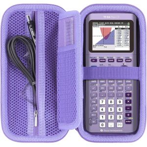 Dur &Eacute;tui de Protection pour TI-NSPIRE CX II-T/TI-Nspire CX CAS/TI-84 Plus CE-T/TI-84 Plus CE/TI-89 Titanium Calculatrice Graphique (La Couleur Violette) - Occasion