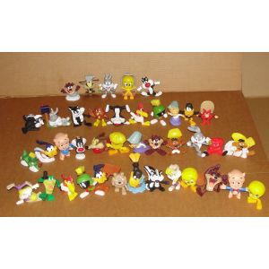 Figurines Looney Tunes Serie Complete Mac Donalds - Lot 40 Personnages Dessin Animés Happy Meal Mattel - Occasion