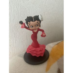 Figurine Pvc Betty Boop Danseuse Flamenco Robe Rouge Hauteur 12 Cm - Occasion
