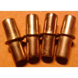 4 Taquets Acier Nickelé Suspension étagère Ikea 1,6cm Diamètre 5mm Bords Droits - Occasion