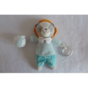 Doudou Peluche Lion Éveil 27 Cm Mots D'enfants - Occasion