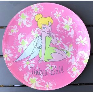 Assiette Fée Clochette Tinker Bell En Verre, Walt Disney, Dessin Animé, Figurine - Occasion