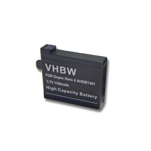 vhbw Batterie compatible avec GoPro HD Hero 4 Silver, 4 Black Edition Surf, 4 Silver Edition Music caméra vidéo caméscope (1160mAh, 3,7V, Li-ion) - Occasion