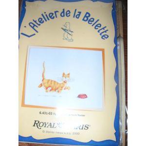 Royal Paris - Kit De Point De Croix L'atelier De La Belette - Figaro - 32,5 X 27,5 Cm - Occasion