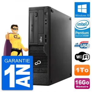 PC Fujitsu Esprimo E510 DT Pentium G2020 RAM 16Go Disque 1To Windows 10 Wifi - Occasion
