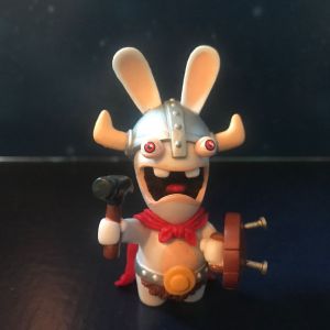 Figurine Lapin Crétin Viking - Série Les Lapins Crétins Retour Vers Le Passé (Ubisoft 2010) - Occasion