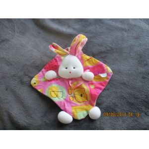 Doudou Plat Lapin Multicolore Atelier Imagine - Occasion