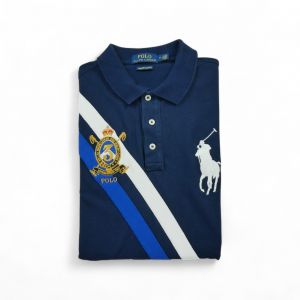 Reconditionné - Polo Manches Courtes Homme Big Pony - Taille M - Homme - Marine - Occasion