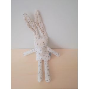 Doudou Lapin Blanc Motifs Baleines Dpam Du Pareil Au Meme - Occasion