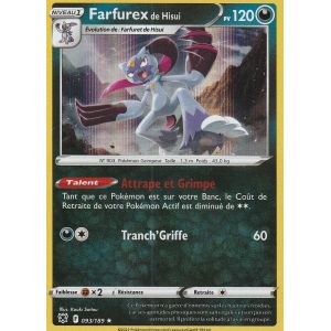 Carte Pokemon - Farfurex De Hisui - 093/189 - Holo-Rare - Eb10 - Astres Radieux - - Occasion