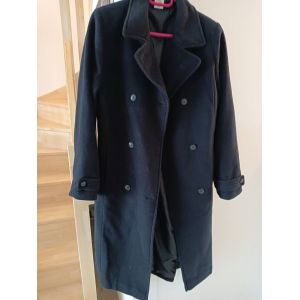 Manteau Long &#X1f4af; Laine Taille 38, En Très Bon État - Occasion