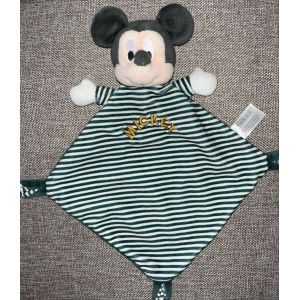 Doudou Mickey Disney Baby ray&eacute; jouet b&eacute;b&eacute; naissance soft toy mouse stripes baby plush - Occasion