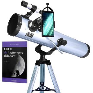 Pack complet télescope XXL Astrophotographie 76/700 avec Lunette astronomique Zoom et guide débutant - Occasion