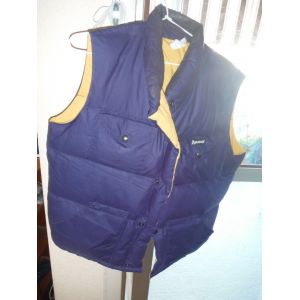 Doudoune Sans Manches "Pyrenex" Pour Homme - T. 3 - Garniture Duvet D'oie Des Pyrénées- Col. Bleu Marine - Occasion