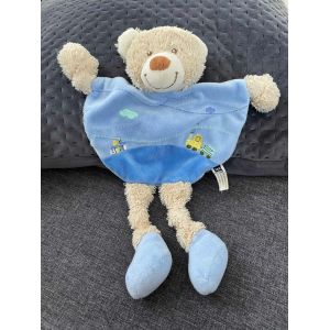 Doudou Tex Ours Bleu Plat - Occasion