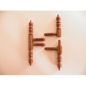 2 Fiches Paumel acier cuivr&eacute; 9x88mm TLAV pour porte de meuble - Occasion