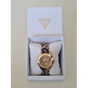 Montre Guess Glitz Champagne Bracelet Cuir Léopard Gw0745l2 - Occasion