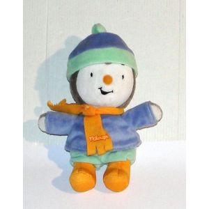 doudou tchoupi &eacute;charpe orange peluche pingouin 19 cm jemini - Occasion