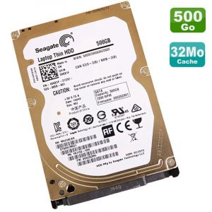 Disque Dur 500Go SATA 2.5" Seagate Laptop Thin ST500LM021 PC Portable 5400RPM - Occasion