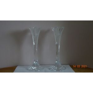 Bougeoir en Cristal Transparent. - Occasion