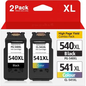 Pg-540 Xl Cl-541 Xl Remplacement Pour Canon 540 Et 541 Xl Encre Pour Canon 540 541Xl Compatibles Pour Pixma Mg3650 Mg3550 Mg4250 Mg3650S Mg3600 Mx475 Mg2150 Mg3150 (1 Noir, 1 Tri-Couleur)[X1041] - Occasion