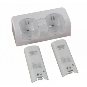 Station De Chargeur Double 2x 2800mah Batterie Rechargeable Pour Wii Remote Control - Occasion