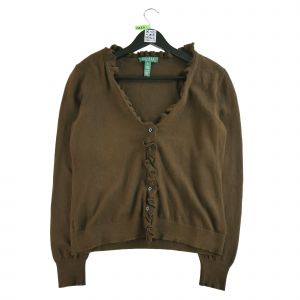 Reconditionn&eacute; - Gilet Femme En Cachemire Marron - Taille L - Femme - Marron - Occasion