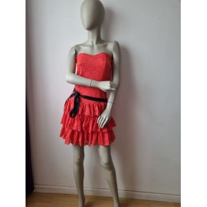 Robe D'été Ou De Soirée Morgan Rose Saumon Taille M - Occasion