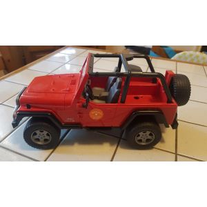 Jeep Wrangler Rubicon 4x4 Cabriolet Hors Route Exploration Miniature Voitures En Rouge Bruder - Occasion