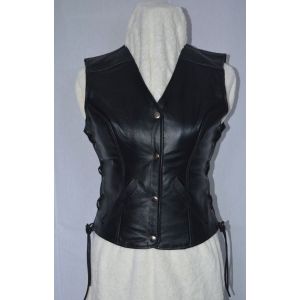 Gilet Veston Boléro Pour Femme En Cuir Apolloncuirs - Occasion