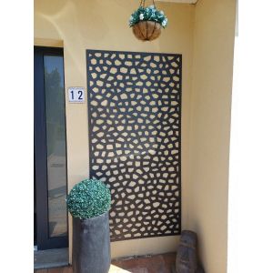 3 Panneaux Treillis Nortene Gris Mosaik 100x200 - Occasion