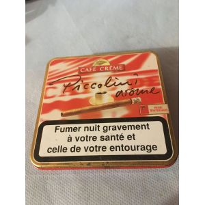 Boite M&eacute;tal - Caf&eacute; Cr&egrave;me - Piccolini Ar&ocirc;me - Pour Collectionneur - Occasion