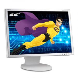 Ecran PC 22" NEC MultiSync EA221WMe L227HR VGA DVI-D USB 16:10 WideScreen LCD - Occasion