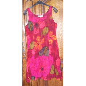 Robe Rouge René Derhy - Taille 36/38 (S) - Occasion