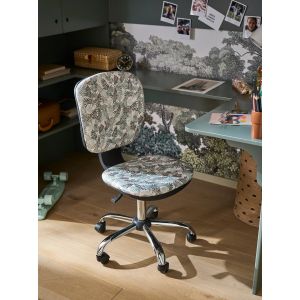 Chaise De Bureau &Agrave; Roulettes Hano&iuml; Imprim&eacute; Feuille - Occasion