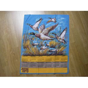 Torchon De Cuisine Calendrier 1978. Voir Description - Occasion