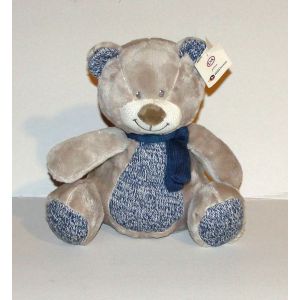 Peluche Ours Assis Nicotoy Doudou Ourson Pour Petits Princes - Occasion