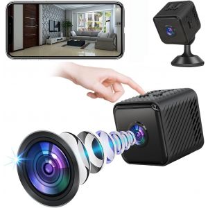 Mini caméra espion sans fil 1080p Full HD avec audio et vidéo, petite caméra de sécurité sans fil WiFi avec vision nocturne détection de mouvement - Occasion