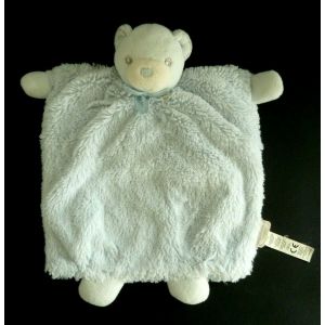 Doudou Ours Plat Kaloo Bleu Noeud - Occasion