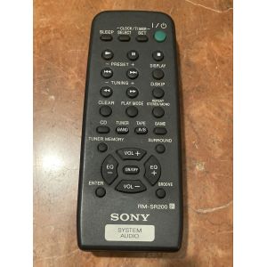 T&eacute;l&eacute;commande d origine systeme audio Sony RM-SR200 MHC-RG33 HCD-RG30T MHC-RG110 - Occasion