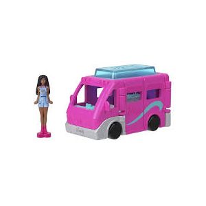 Mini Barbieland - Le camping car avec mini poup&eacute;e Barbie et piscine - Occasion