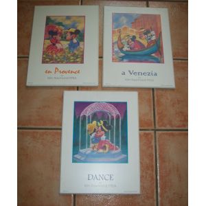 Lot de 3 cadres Mickey et Minnie - Occasion
