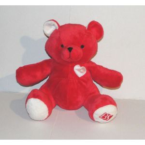 Peluche Ours Rouge Beauty Success Doudou Caroline Lisfranc Noel 2009 - Occasion