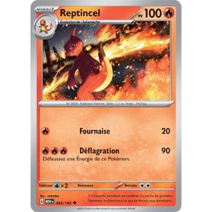 Carte Pok&eacute;mon - Reptincel - 005/165 - Ev3,5 - 151 - Occasion