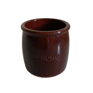 1 Pot De Yaourt Marron. Danone. Gr&egrave;s - Occasion