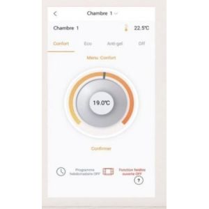 Thermostat connecté WIFI RADIANET pour radiateur avec fil pilote - Occasion